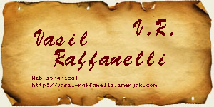 Vasil Raffanelli vizit kartica